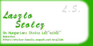 laszlo stolcz business card